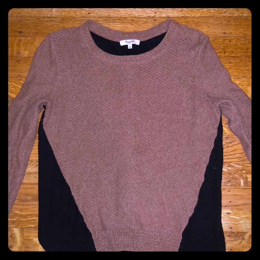 Brown and black sweater from Madewell